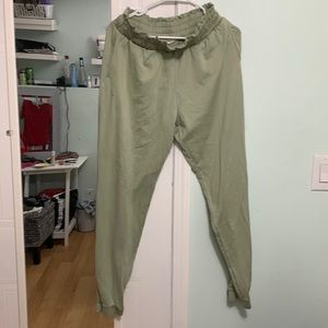 Light green joggers